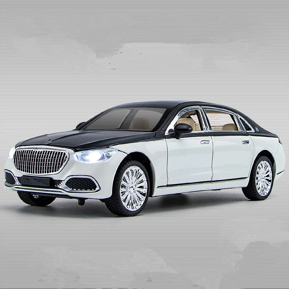 Sound & Light Alloy Metal 1/24 Car Model Gift Collection For Benz Maybach