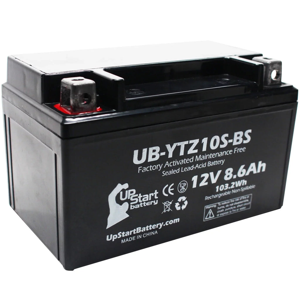 4-Pack UpStart Battery Replacement for 2011 Yamaha Maxam 250CC Factory Activated, Maintenance Free, Scooter Battery - 12V, 8.6Ah, --