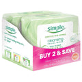 Simple Cleansing Facial Wipes (Boxed 6 Packs  25 Wipes) Total 150 Wipes