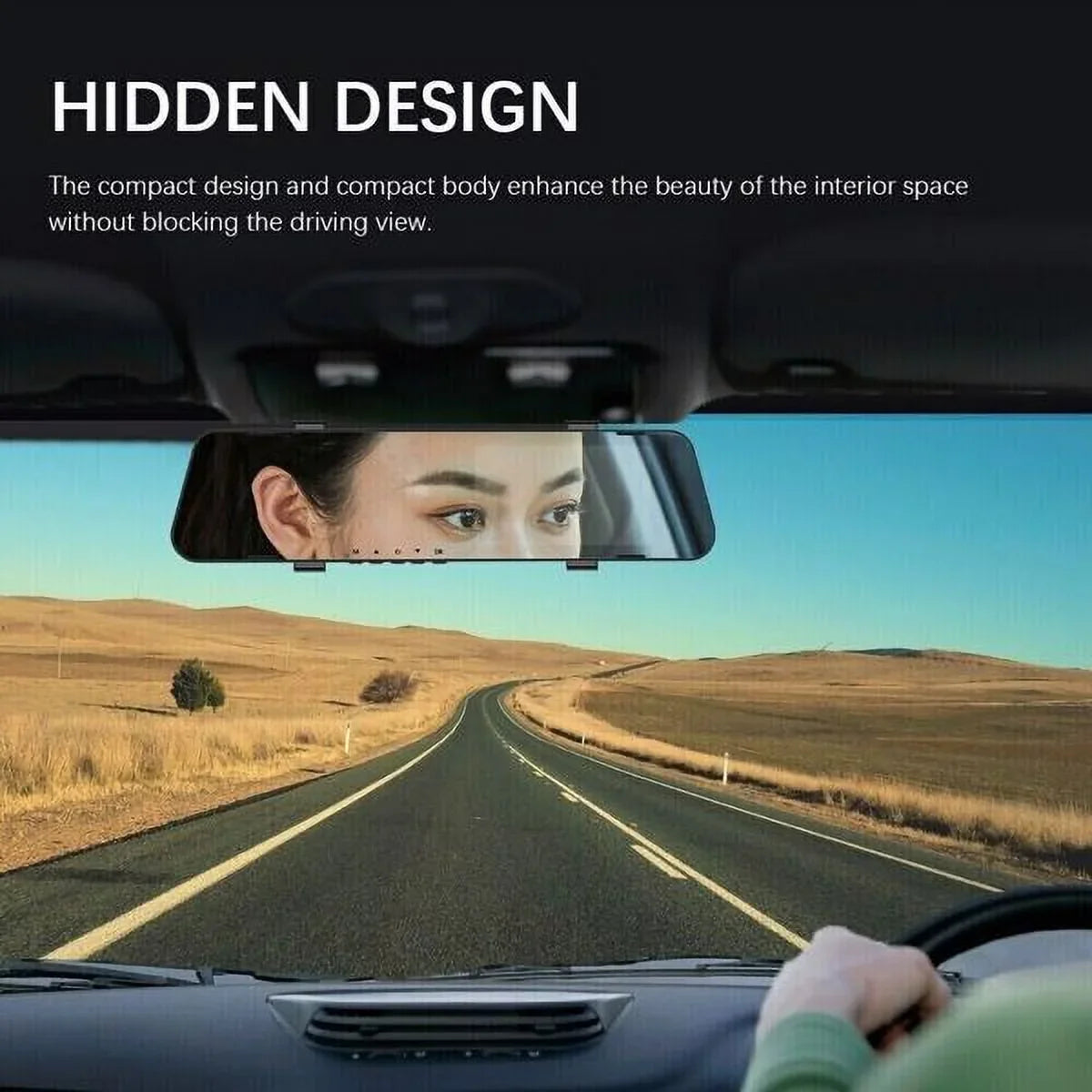 1080P Rearview Mirror Car  Dual Dash Cam Camera Front Rear  Video Recorder