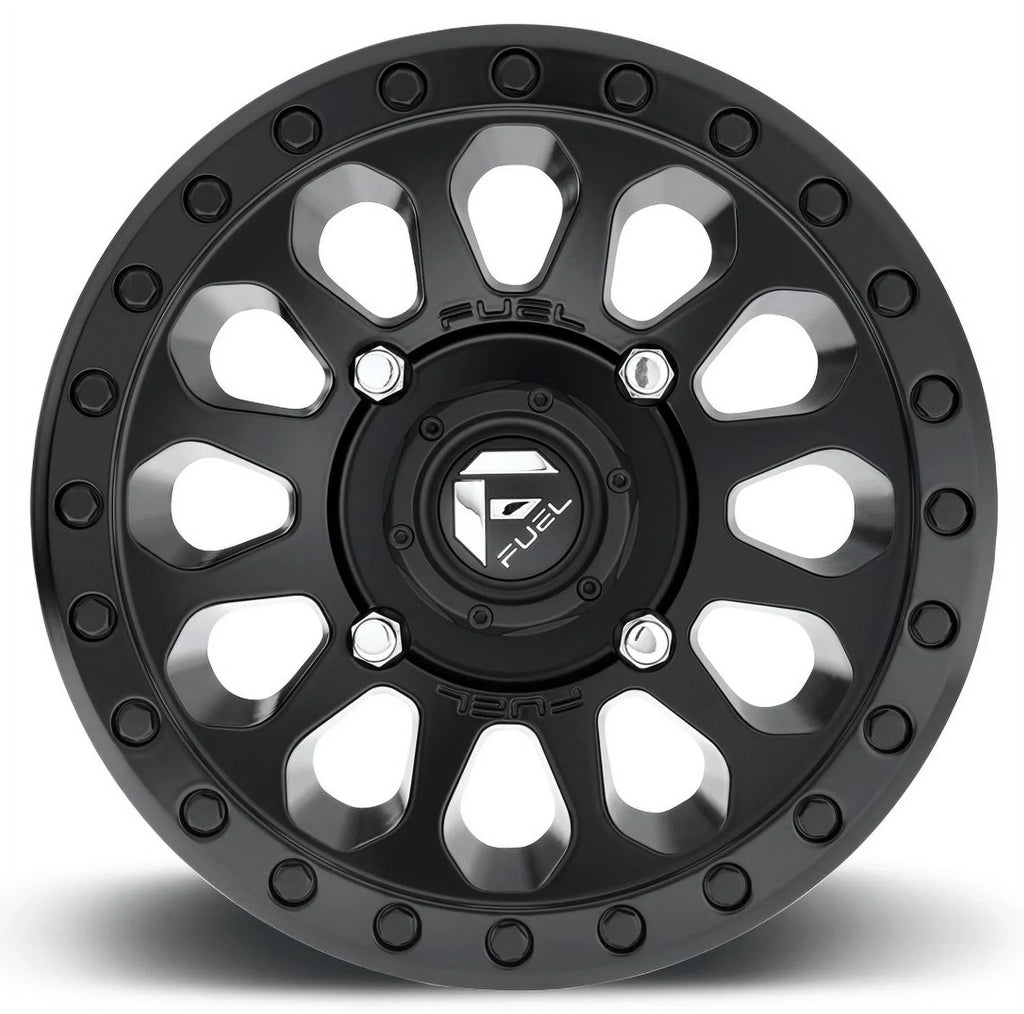 Fuel Vector 14" Wheels Black 30" Warrior  Tires Kawasaki Mule Pro