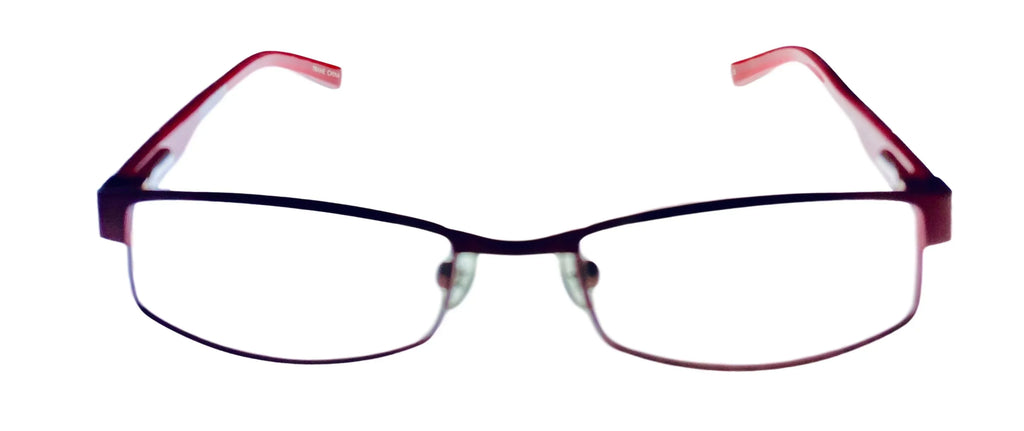 Converse Womens Red Ophthalmic Soft Rectangle Metal Frame Nitro 46mm