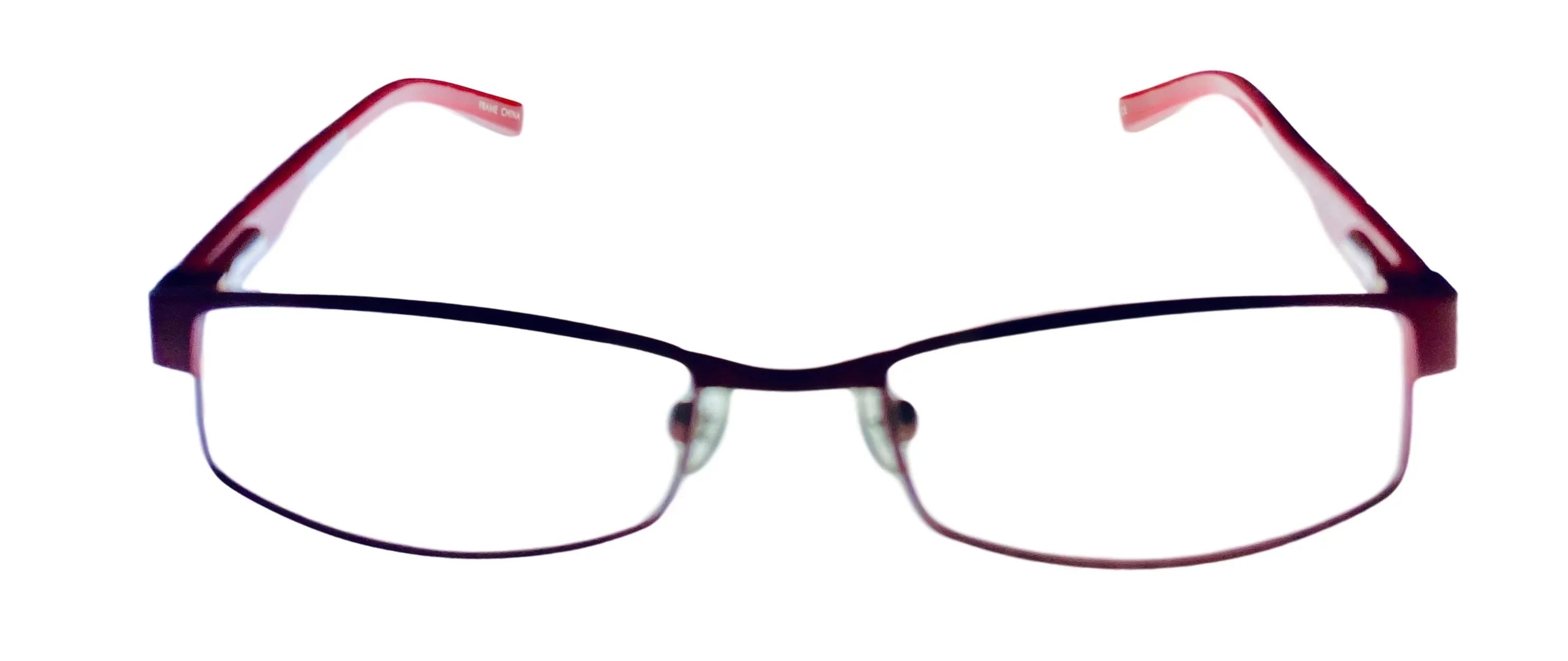 Converse Womens Red Ophthalmic Soft Rectangle Metal Frame Nitro 46mm