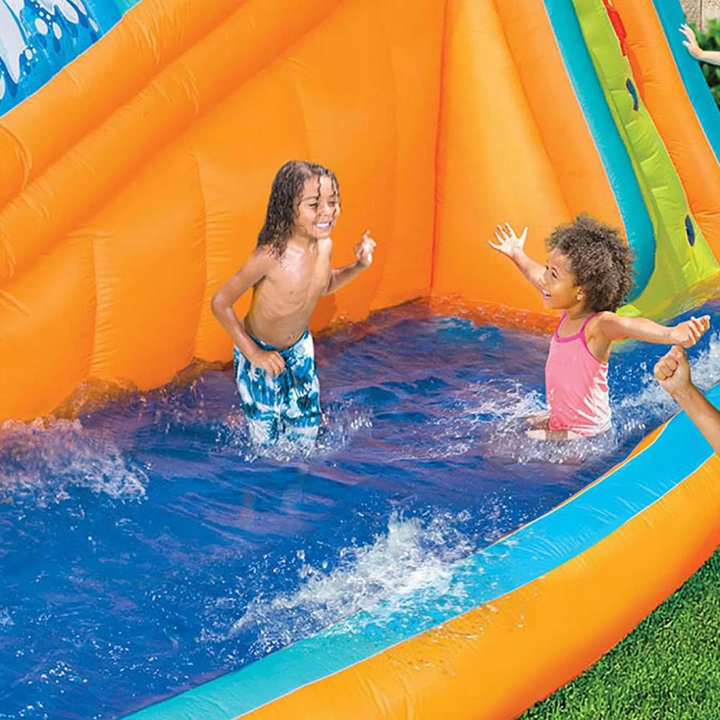 Banzai Surf Rider Kids Inflatable Outdoor Lagoon Water Slide Splash Park