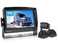 Fookoo Ⅱ 7" 1080P Wired  Backup Camera Systems, 7-inch  Dual Split Screen Monitor / Recording  Waterproof Front/Rear View Cameras Parking Lines for Truck/Trailer/ ()