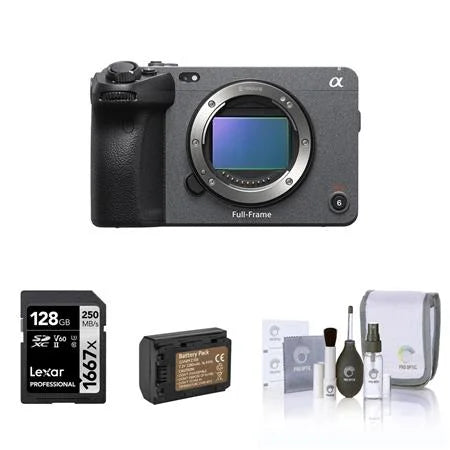 Full-Frame Cinema Line Camera Bundle with 128GB  Card, Extra Battery, Cleaning Kit