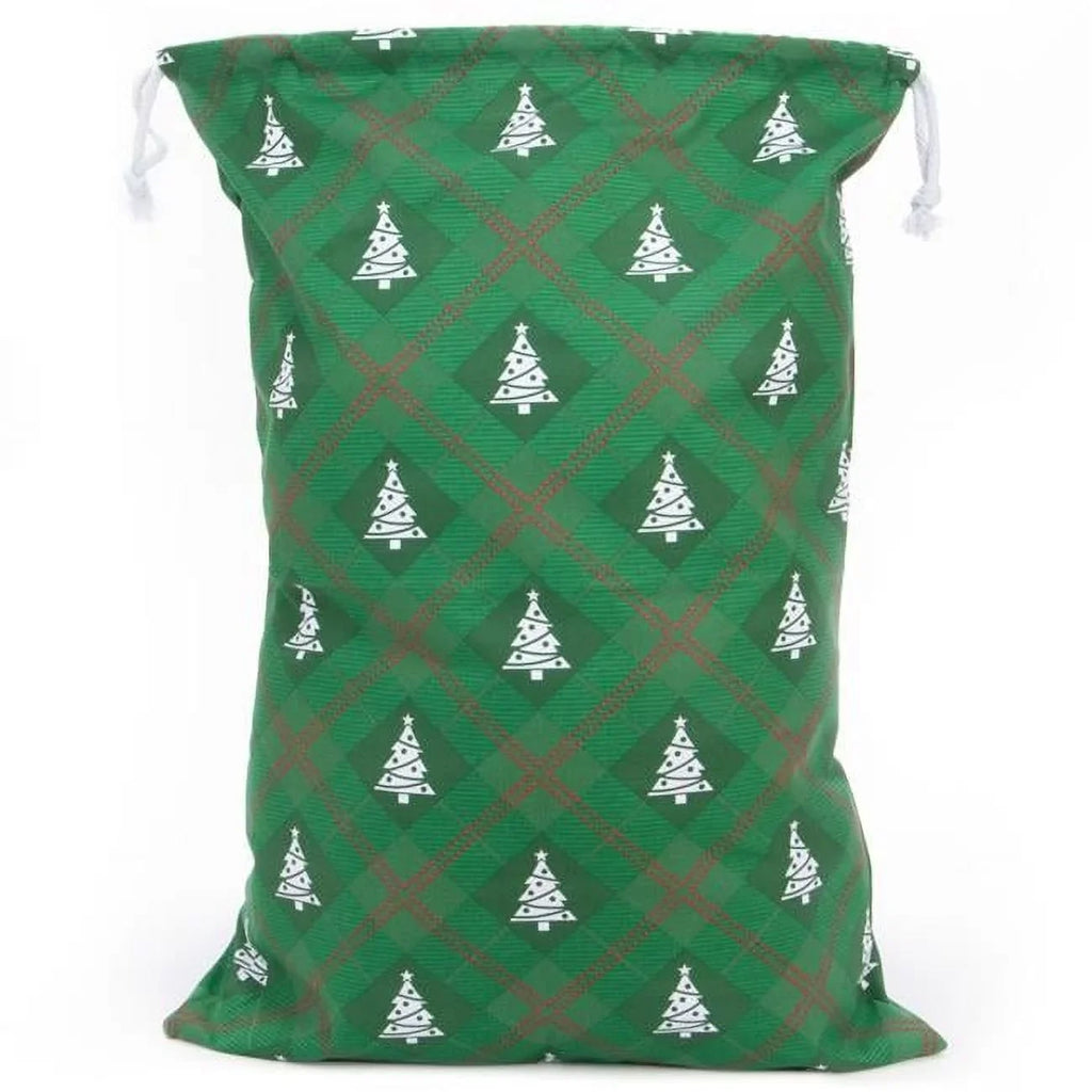 Reusable Christmas Gift Bag - Christmas Tree Giftwrap Design