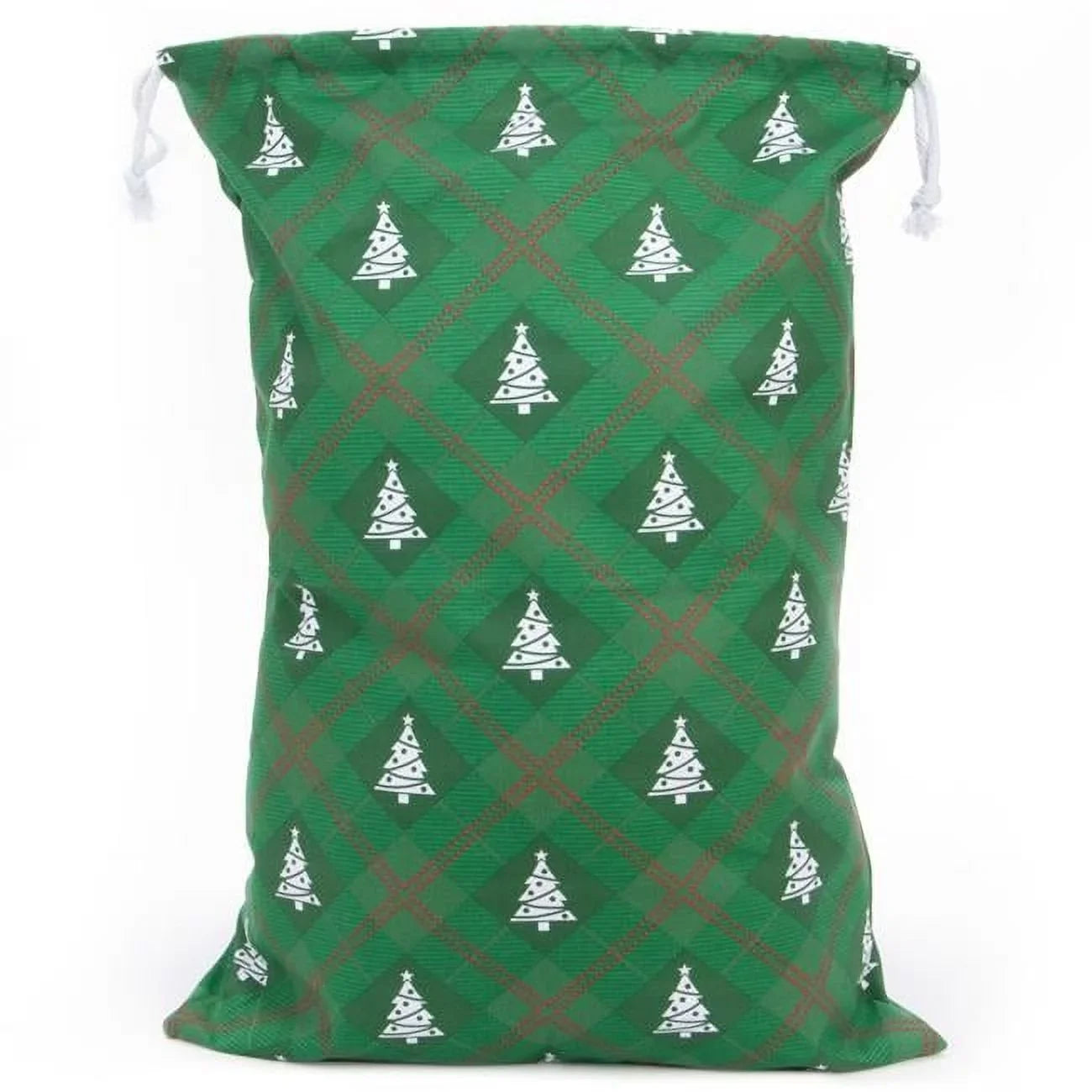 Reusable Christmas Gift Bag - Christmas Tree Giftwrap Design