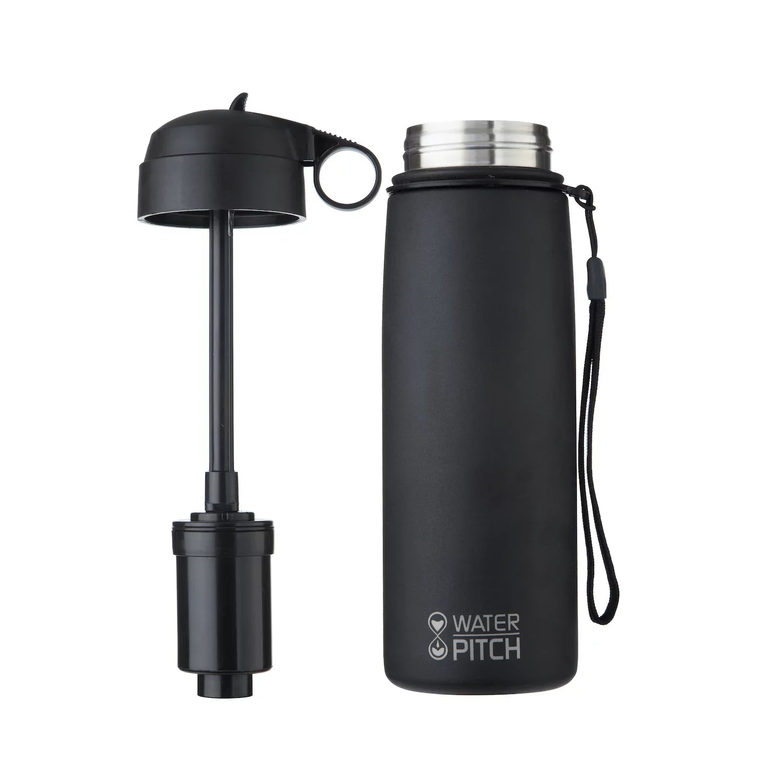 Seychelle Black Thermal Insulated 26oz  Plus Water Filter Bottle
