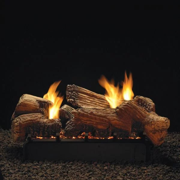 30" Stone River Logset with  / Slope Glaze Vista Burner,