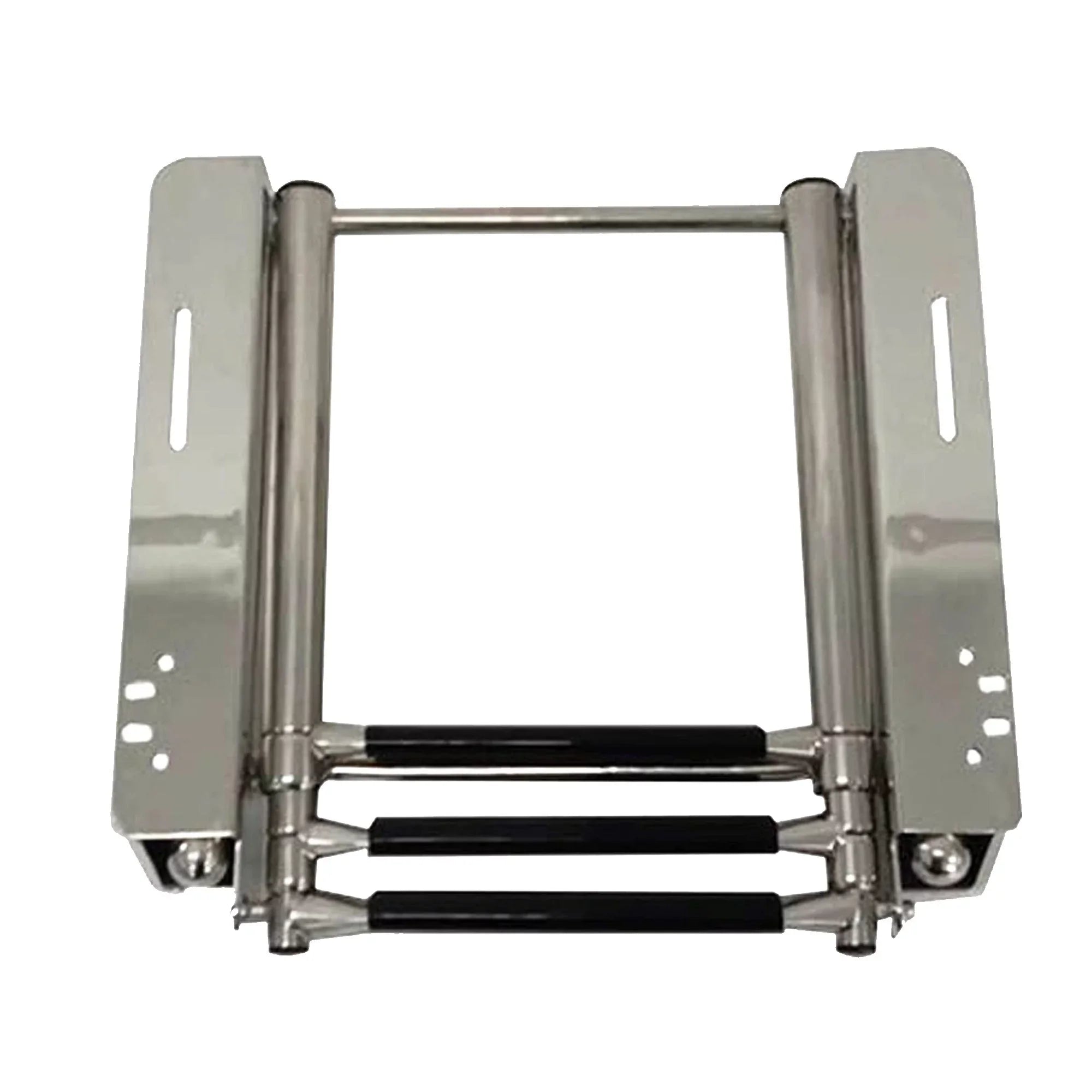 Marine City 316 Stainless Steel Under Platform telescoping Retractable Handrail 3 Steps Ladder for Boat Yacht
