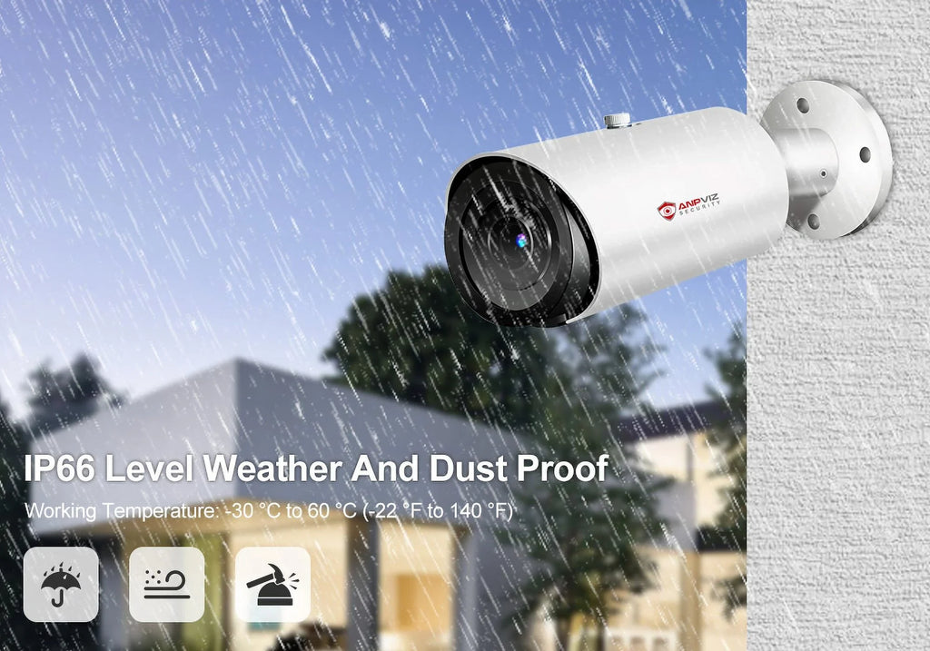 5MP Bullet Camera 4X Zoom Camera Support Human Vehicle Detection 30M  Distance Built in Mic .265