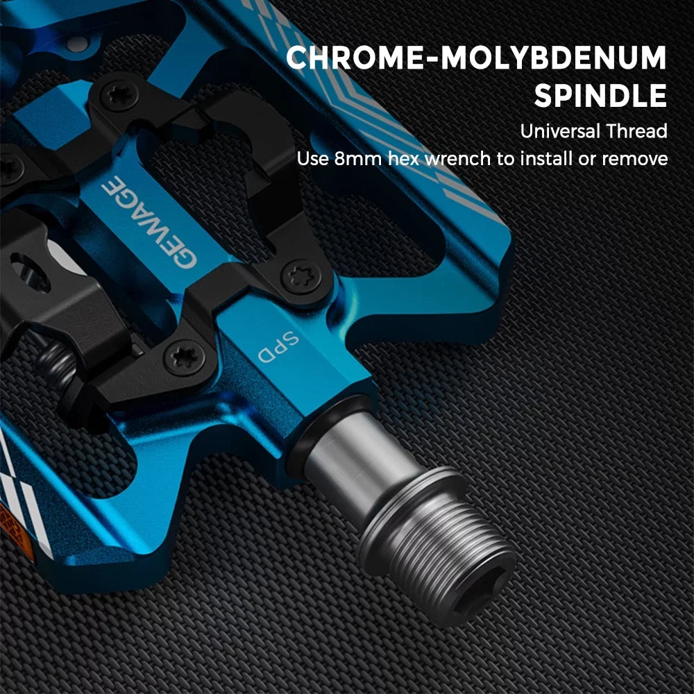 Mountain Bike Pedals with Reflector, Lightweight Aluminum, Improved Transfer