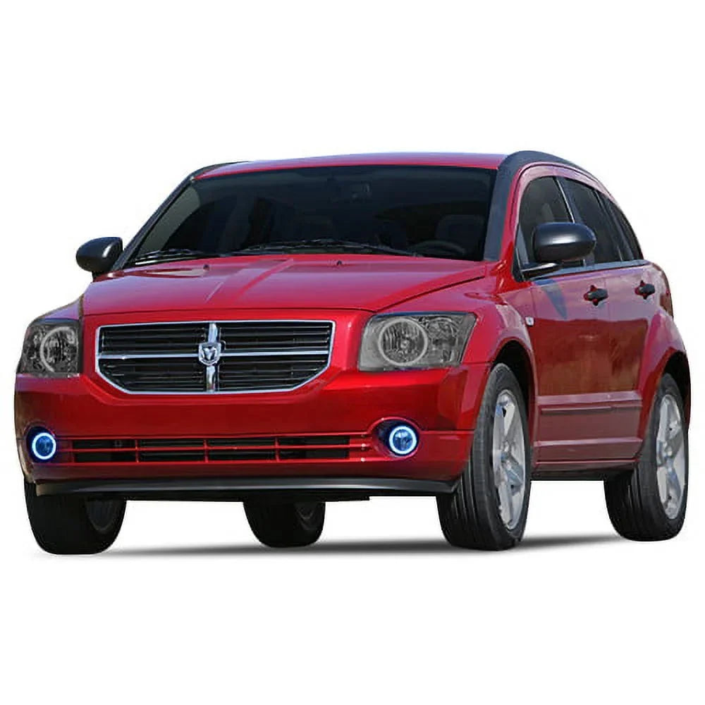 Flashtech   Multi Color Halo Ring Fog Light Kit for Dodge Caliber 07-12 with .3 Fusion Color Change Wifi Remote