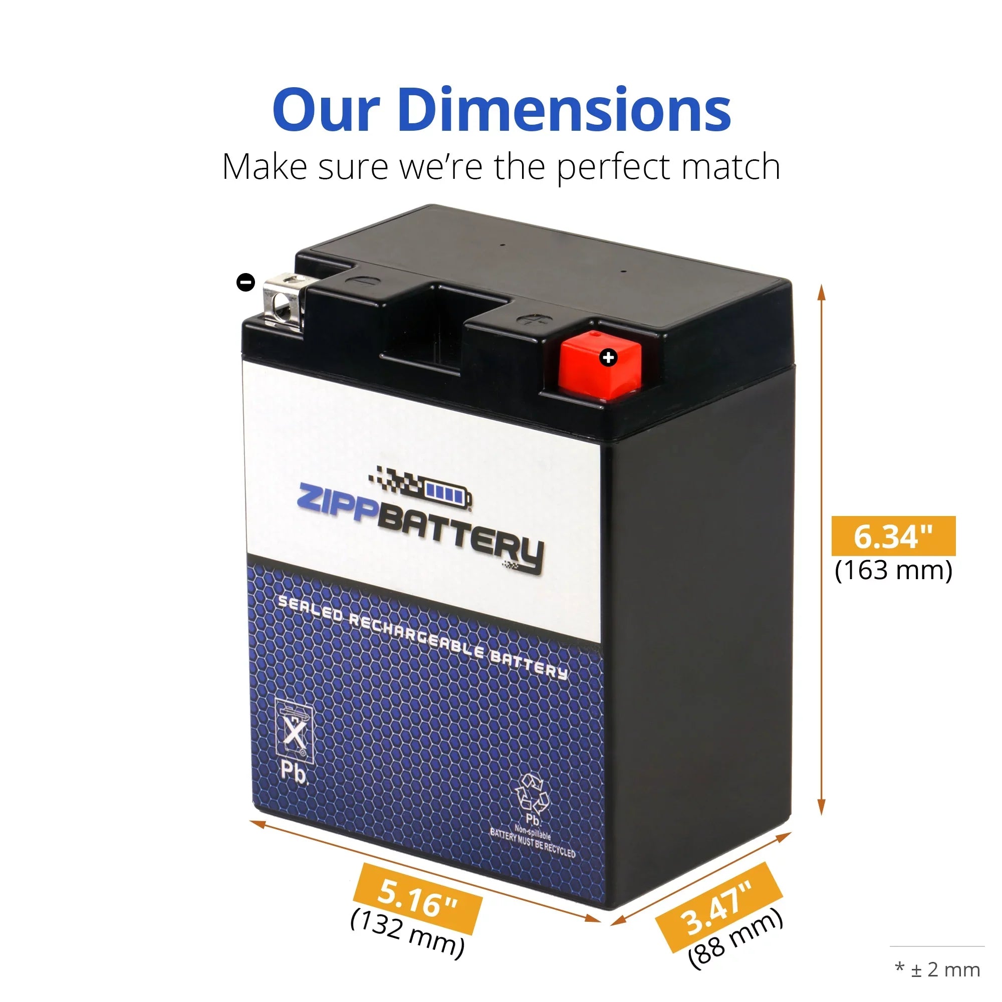 Zipp Battery - (14AHL- 12 Volt,12 Ah, 210 ) Motorcycle Battery for Suzuki 1100cc Gsx-r1100 1990