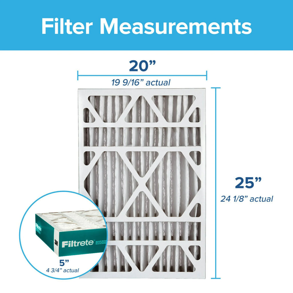 Filtrete 20x25x5 Air Filter,  1200  11, Allergen Reduction Deep Pleat, 1 Filter
