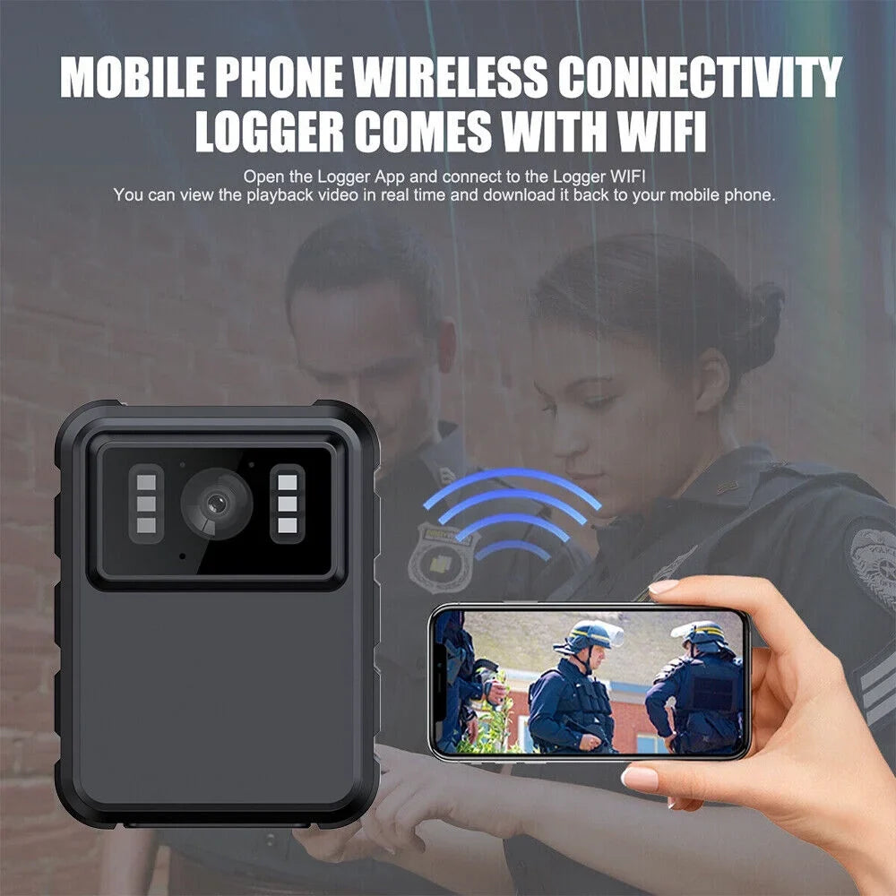 Police Body Camera - Mini Camcorder with 1080P Audio Video  and  Night Vision