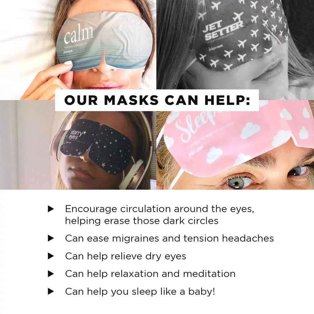 Popmask Starry Eyes Self Warming Eye Mask, 5 Count, 3 Pack, 15 Count Total