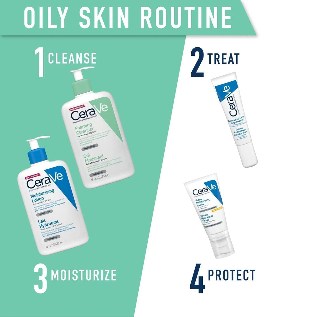Cerave Foaming Cleanser | 473Ml/16Oz | Daily Face, Body & Hand Wash With Niacinamide, For Normal To Oily Skin