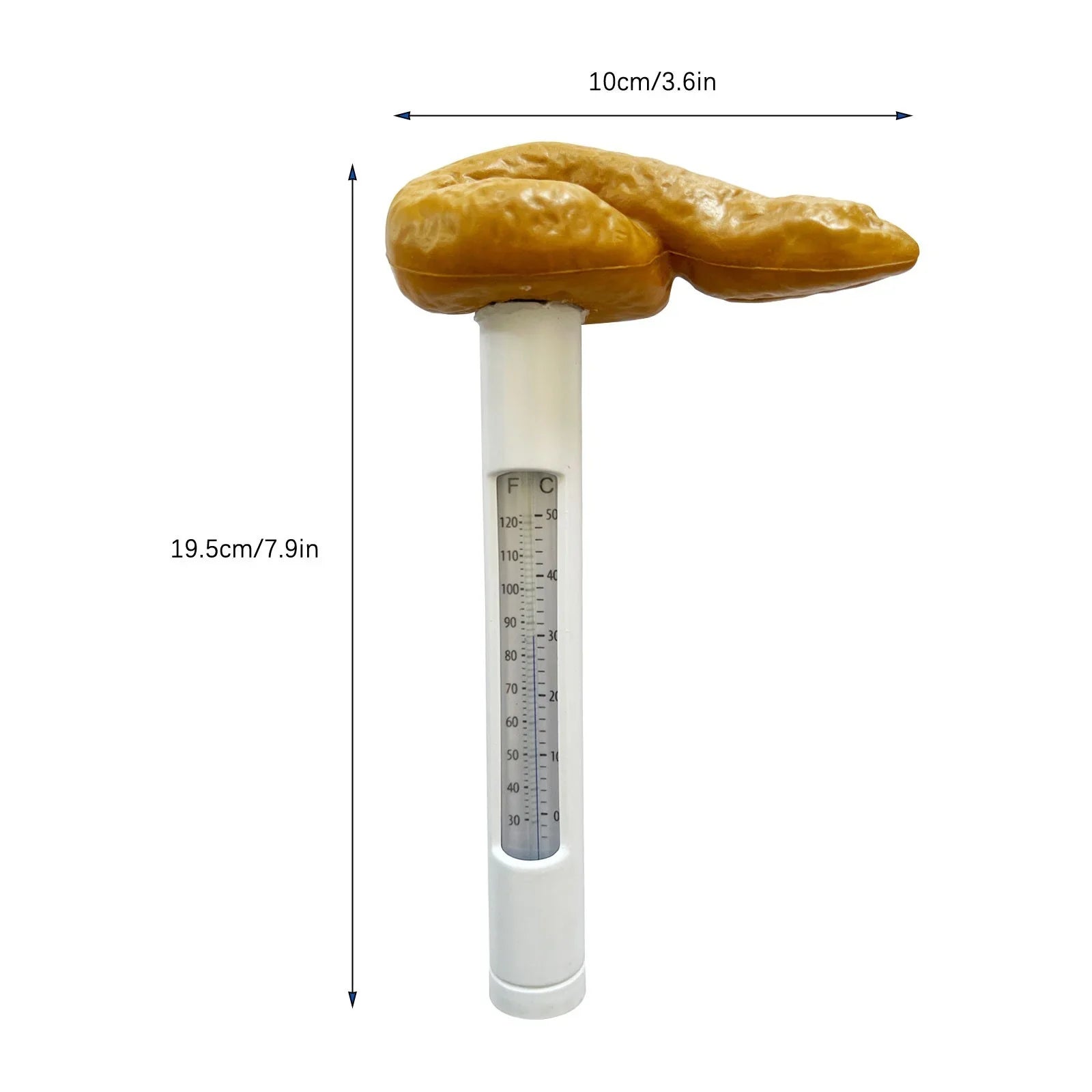 Funny Poop Shaped Floating Pool With Accurate Temperature Display Hilarious Novelty Bathing Accessory For Kids & Adults Pool Party Gift Idea 100ml