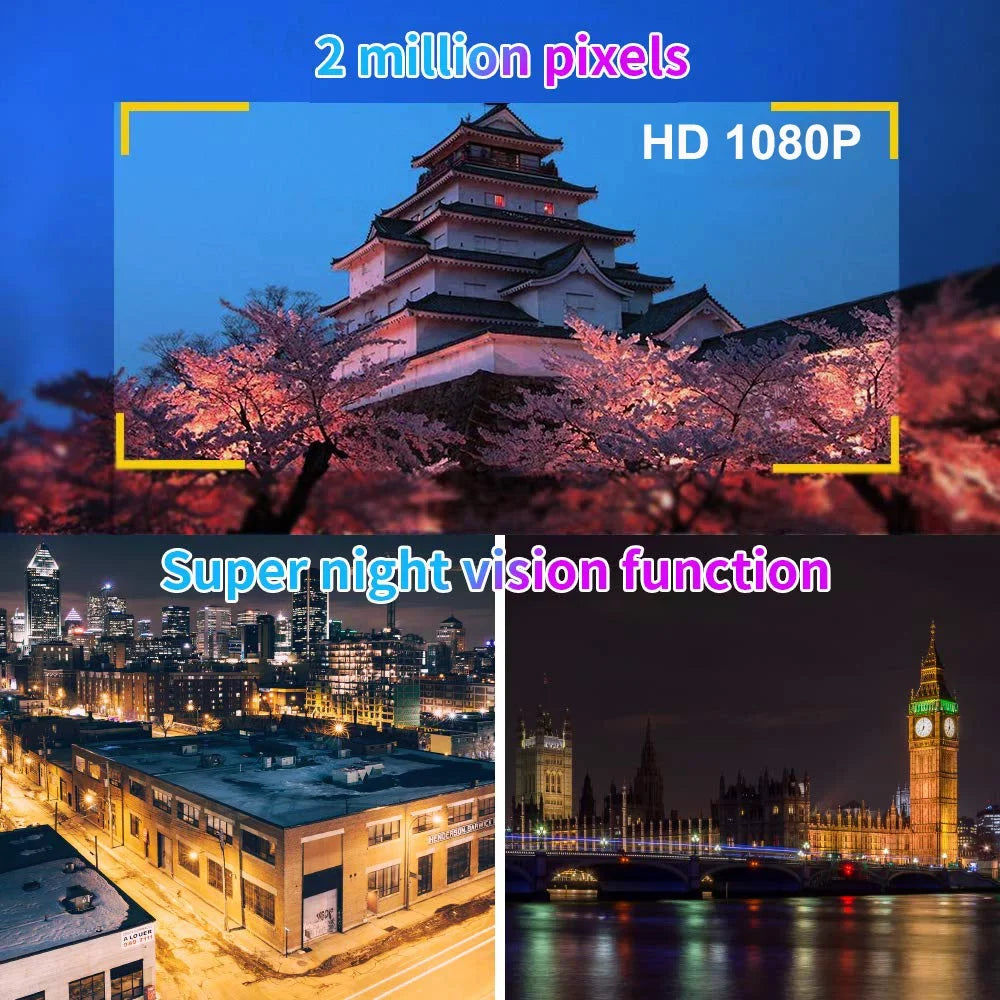 1080P No Screen Motorcycle Dash Cam, WiFi Night Vision 130° Wide Angle Front & Rear Camera 2 Channels Video Driving Recorder, Loop Recording, -sensor