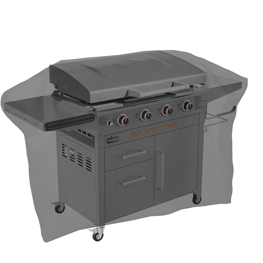 Heavy Duty 600D Polyester Cover Fits 5482 Blackstone 36 inches Griddle Cooking Station with Hood,Also for Blackstone 28 inch ,Outdoor Flat Top Gas Grill Cover with Straps