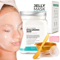 BRÜUN Peel off Jelly Mask Jar – Hyaluronic - Spa Set of Rubber Mask for Face – 23 fl oz