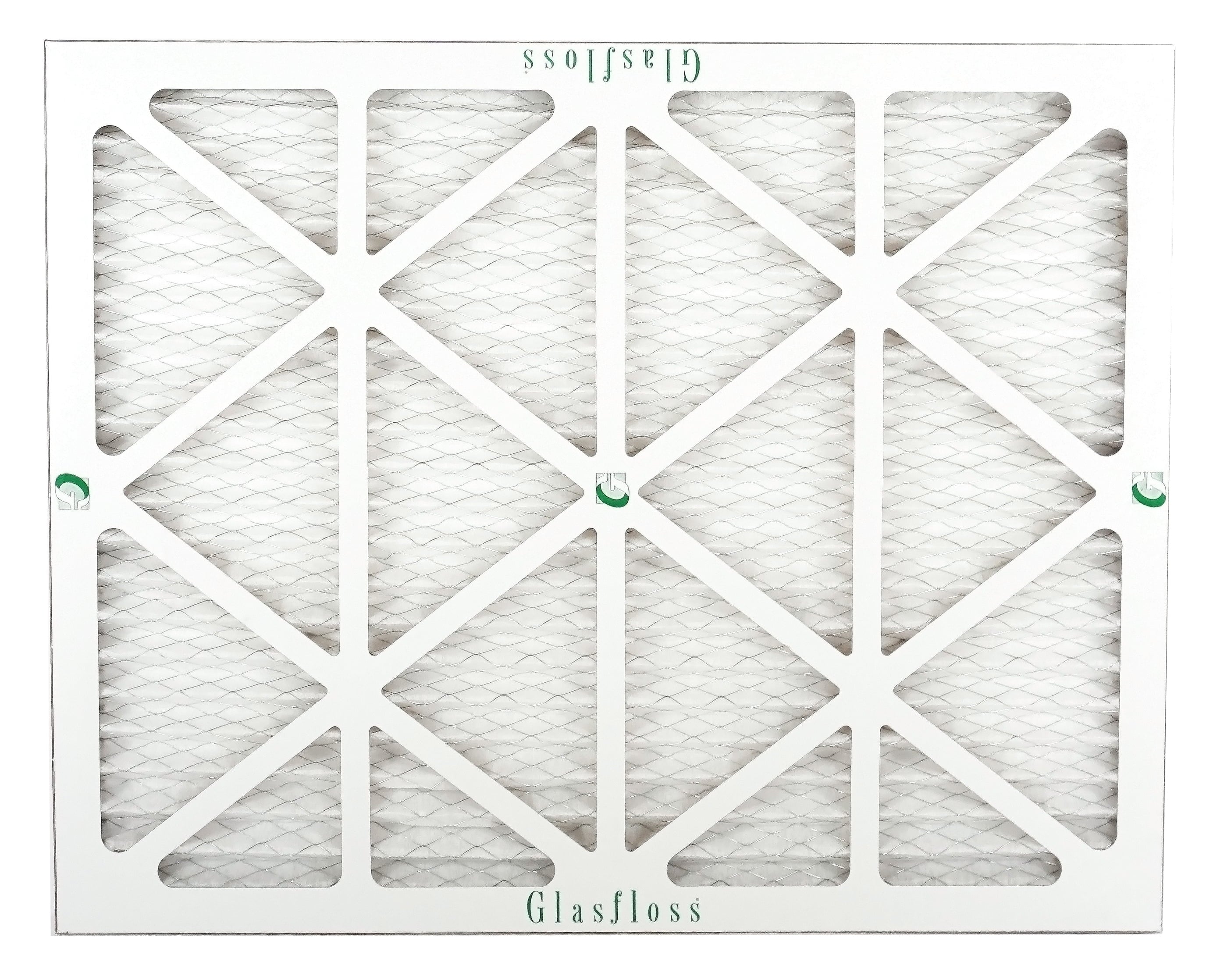 Glasfloss 14x22x1 -  10 -Qty:12 - Furnace Air Filter - Made in  (Actual Size: 13.5 x 21.5x7/8 inch)