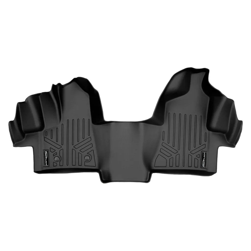 Floor Mats 1st Row 1 Piece Full Coverage Liner Black Compatible With 2015-2019 Ford Transit 150/250/350 (No Transit Connect)