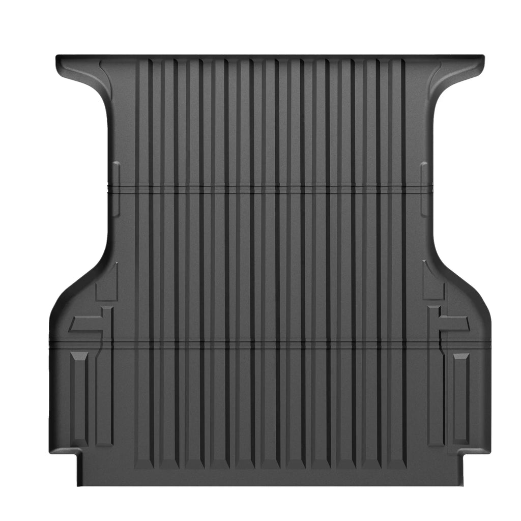 Ikon Motorsports Truck Bed Mat Compatible With 2019-2024 Ford Ranger Super Crew Cab 5Ft Short Bed, Black Rear Storage Floor Liner  Cargo Guard All Weather 3D Heavy Duty Trunk Flooring Protector