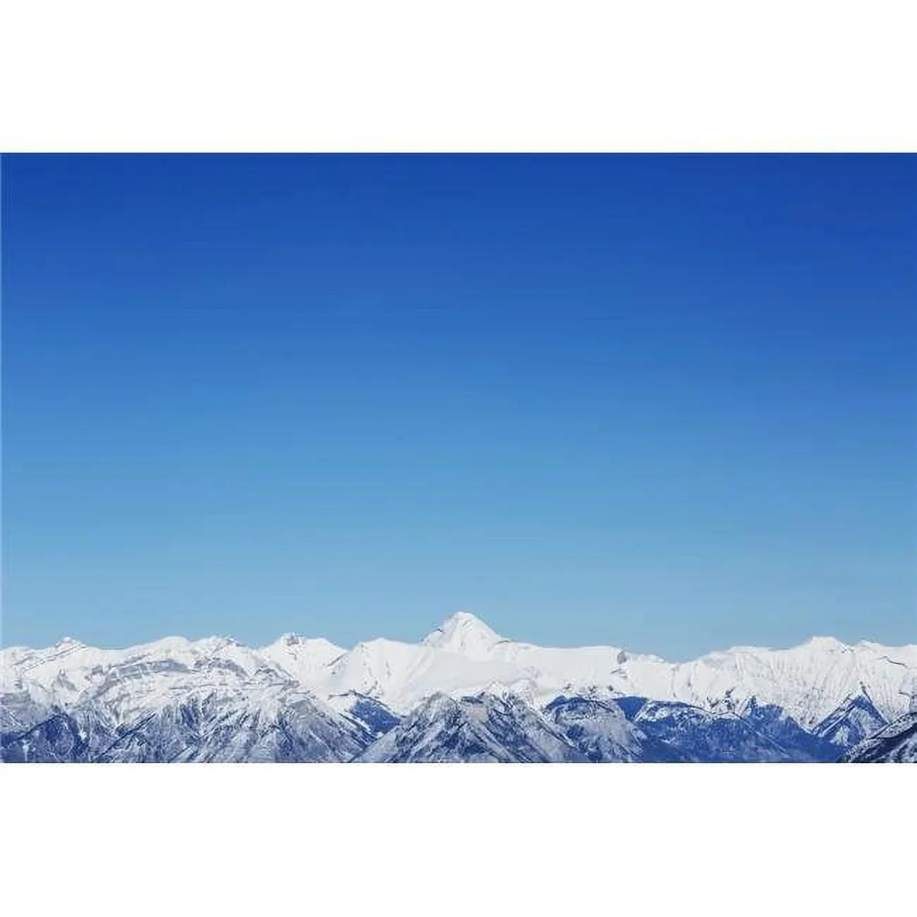 View From Sulphur Mountain of The Canadian Rockies in Winter - Banff Alberta Canada Poster Print - 38 x 24 in. - Large