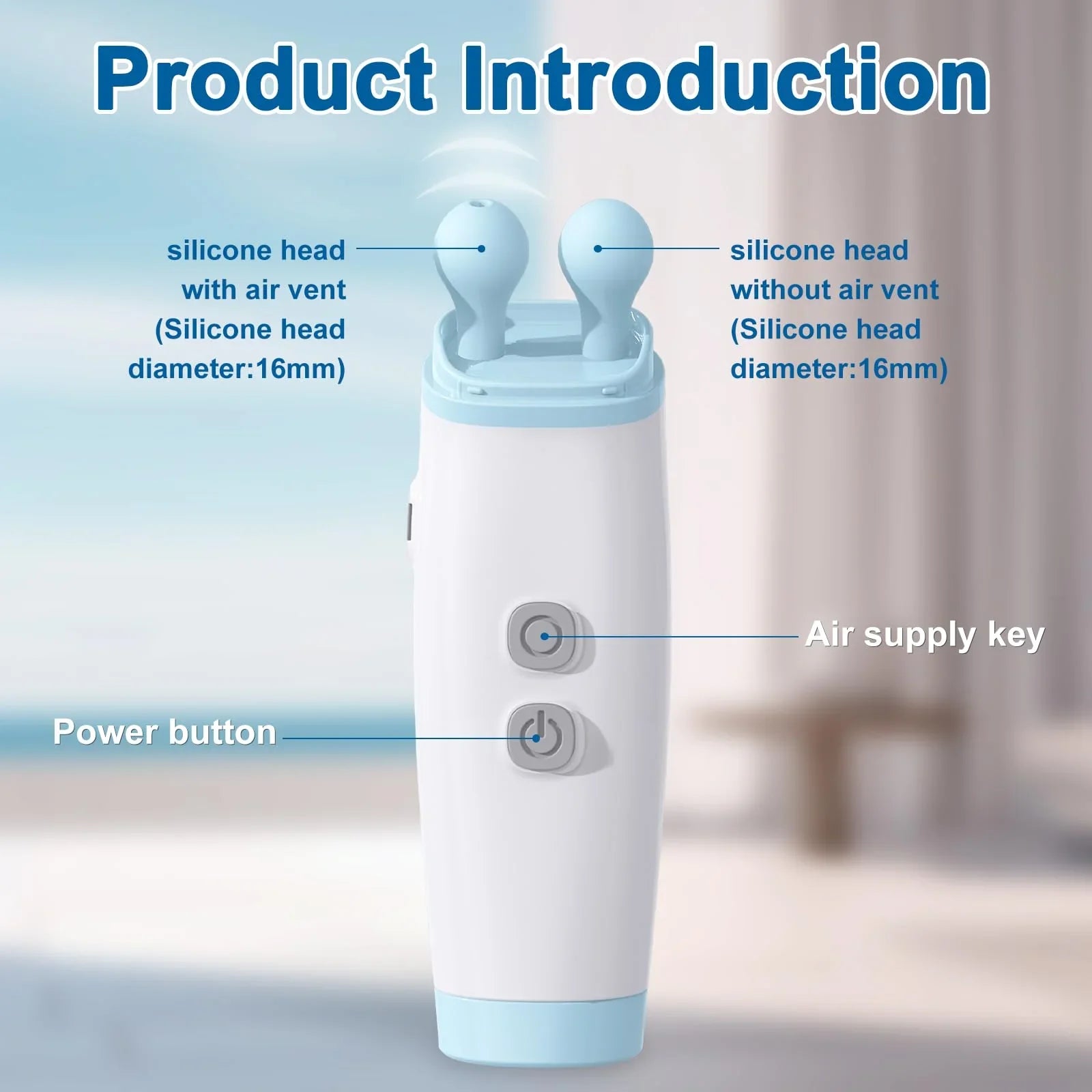 Ear Pressure Relief Device,  Cleared Balanced Ear Pressure Expander, Tinnitus Relief for Ringing Ears Dual Head, Eustachi Ear Unclogger, Single Side Plug Design with One Replacement Head