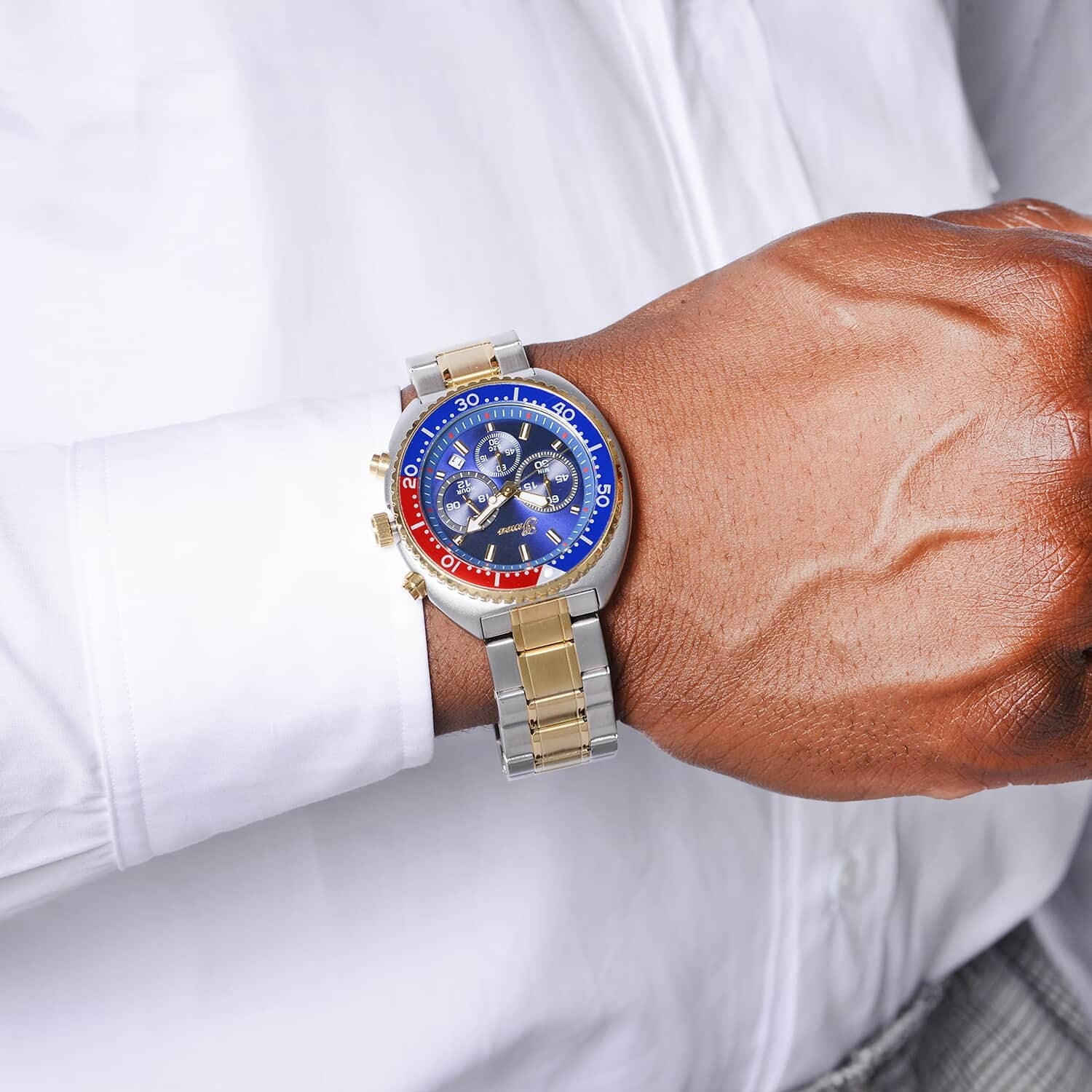 Genoa Water Resistant Watch for Dial Ion Plated Yellow Gold Strap Birthday Mothers Day Gifts for Mom