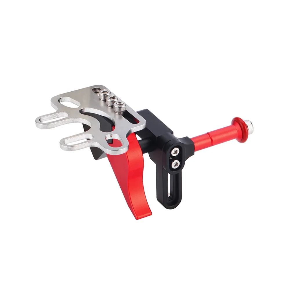 Aluminum Alloy Shutter Trigger Extension Lever Extend Mount Adapter Accessory for Dual Handle Diving Tray Stabilizer Underwater Camera Housing Case