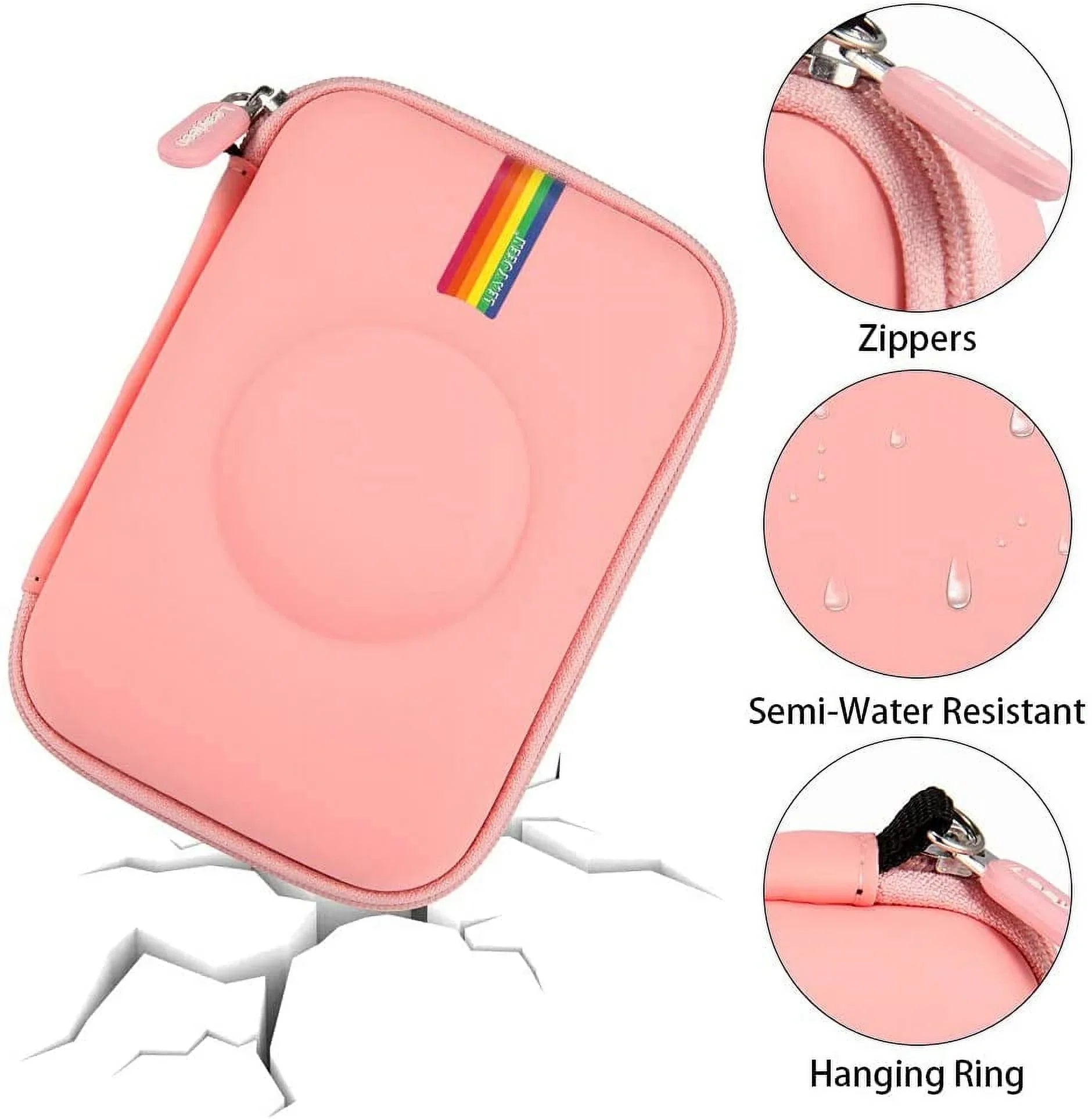 Kids Camera Case Compatible with Kodak Printomatic Digital Instant Print Camera(Case Only) (Pink)