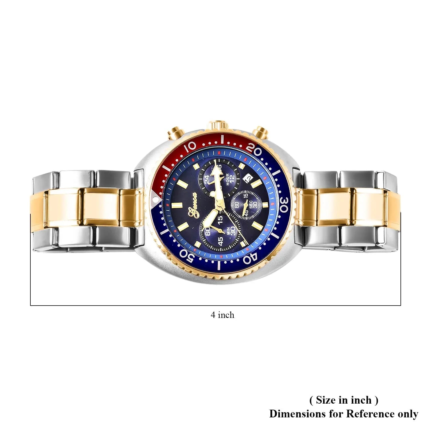 Genoa Water Resistant Watch for Dial Ion Plated Yellow Gold Strap Birthday Mothers Day Gifts for Mom