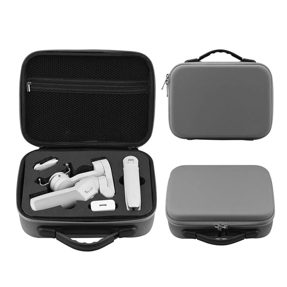 Gray Polyester Storage Case for   4/Osmo Mobile 3 Lightweight, Protective Carry Handle