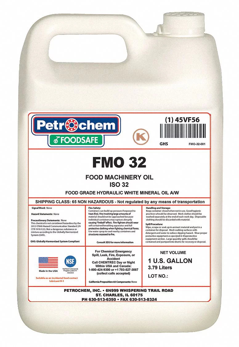 Petrochem Hydraulic Oil,1 gal.,Pail, 32   32-001