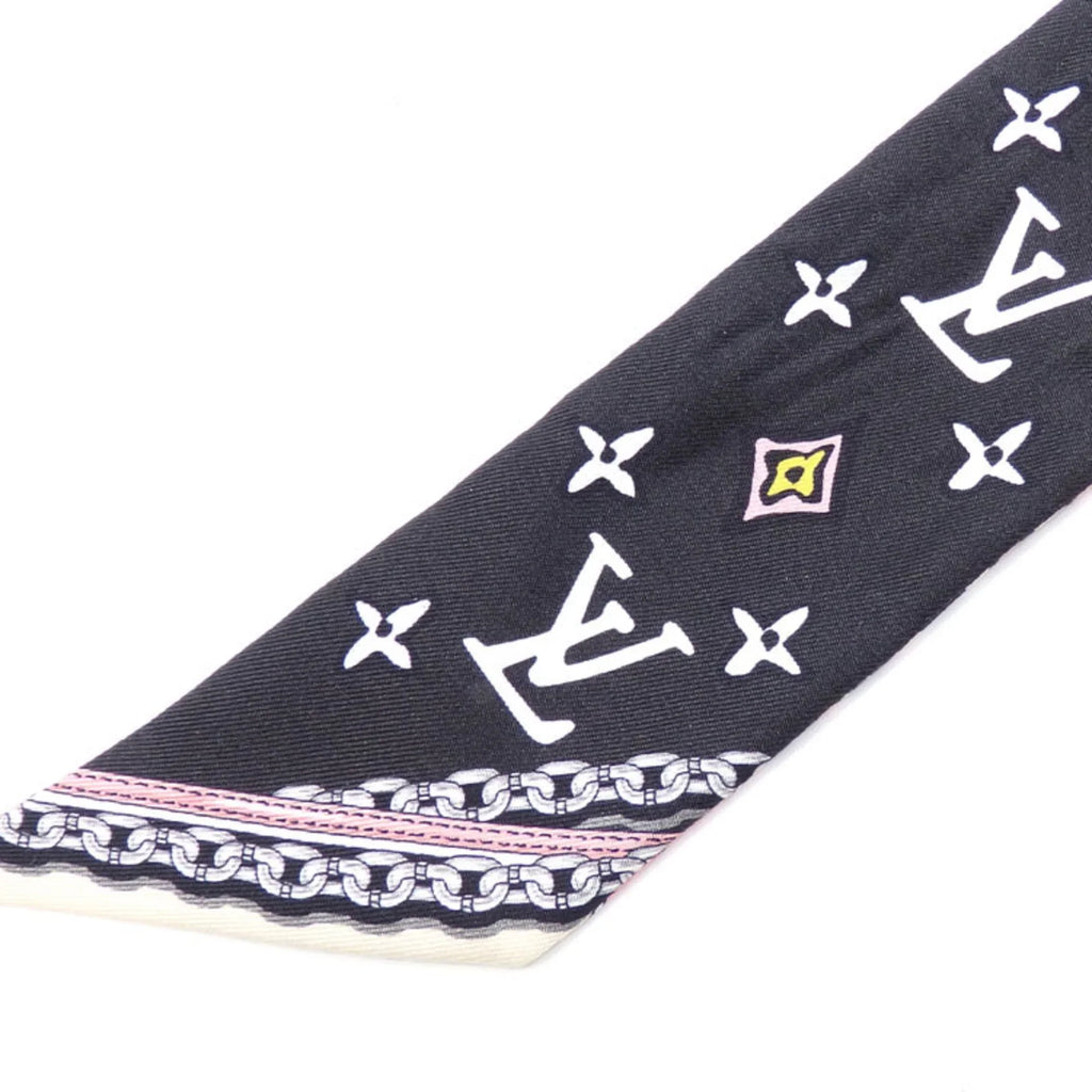 Pre-Owned Louis Vuitton Scarf Muffler Bandeau  Wild at Heart Women's Multicolor Silk Leopard Print  (Good)