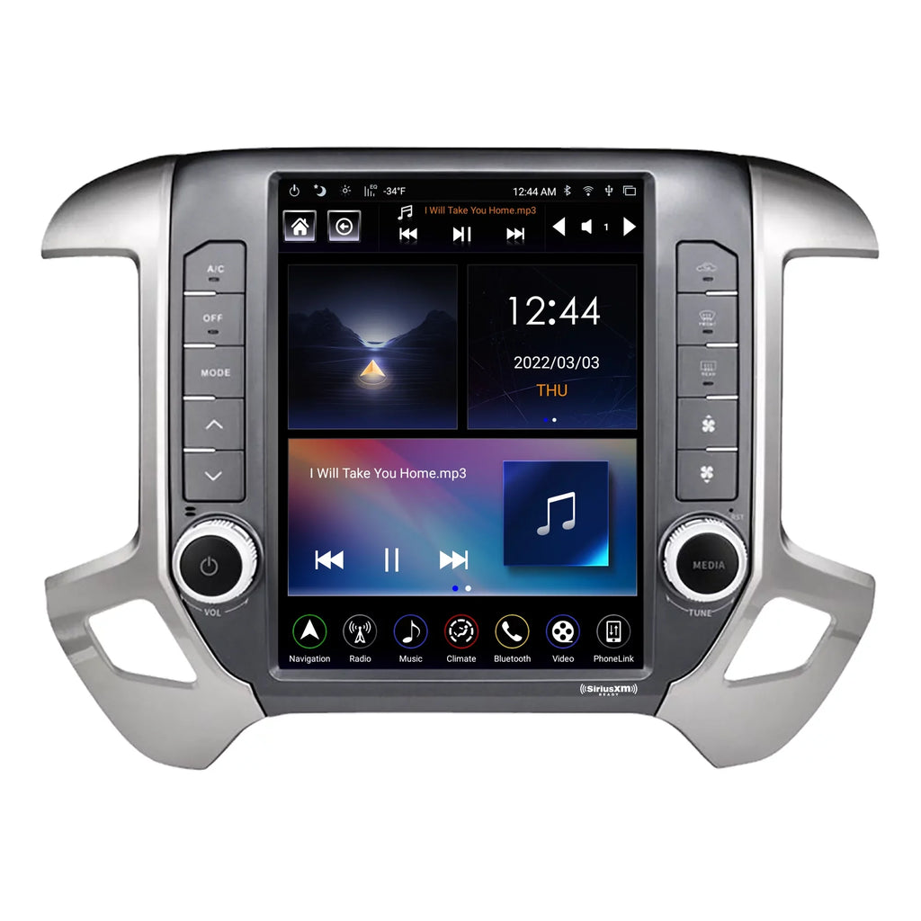 Linkswell Gen5 -style 12.1 inch Car SirusXm Raido Stereo for Chevrolet Silverado 2014-2021  2014-2019 Touch Screen Navigator Android Truck Replacement  radio 4G+64G Apple Carplay Auto
