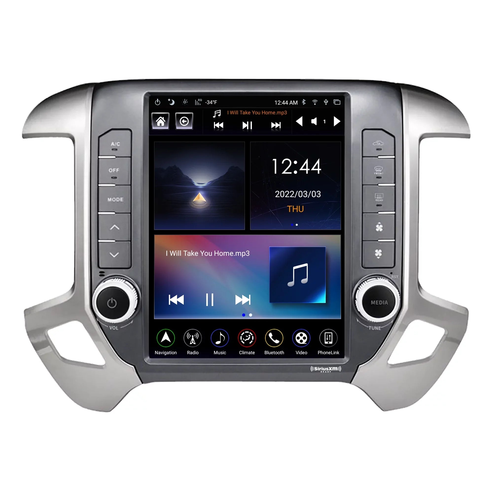 Linkswell Gen5 -style 12.1 inch Car SirusXm Raido Stereo for Chevrolet Silverado 2014-2021  2014-2019 Touch Screen Navigator Android Truck Replacement  radio 4G+64G Apple Carplay Auto