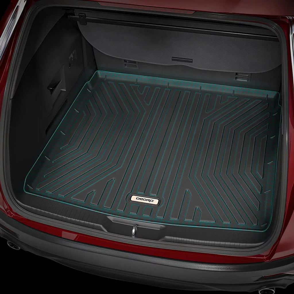 Ledkingdomus Cargo Mats for Trunk Liner Floor Mat 3D Molded All-weather for 2017-2021 Mazda -5