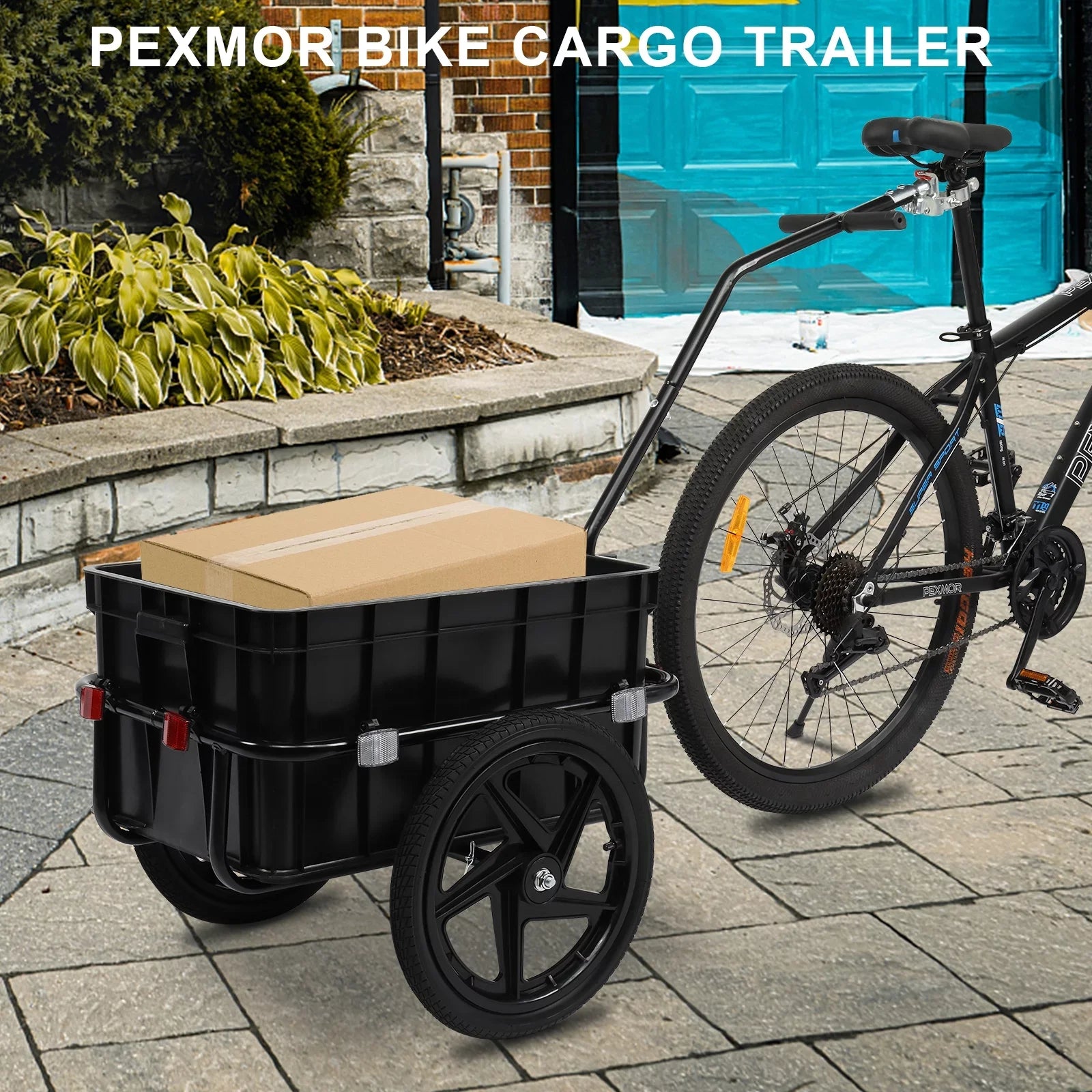 Bike Cargo Trailer, Bicycle Wagon Trailer /Universal Coupler & Waterproof Cover