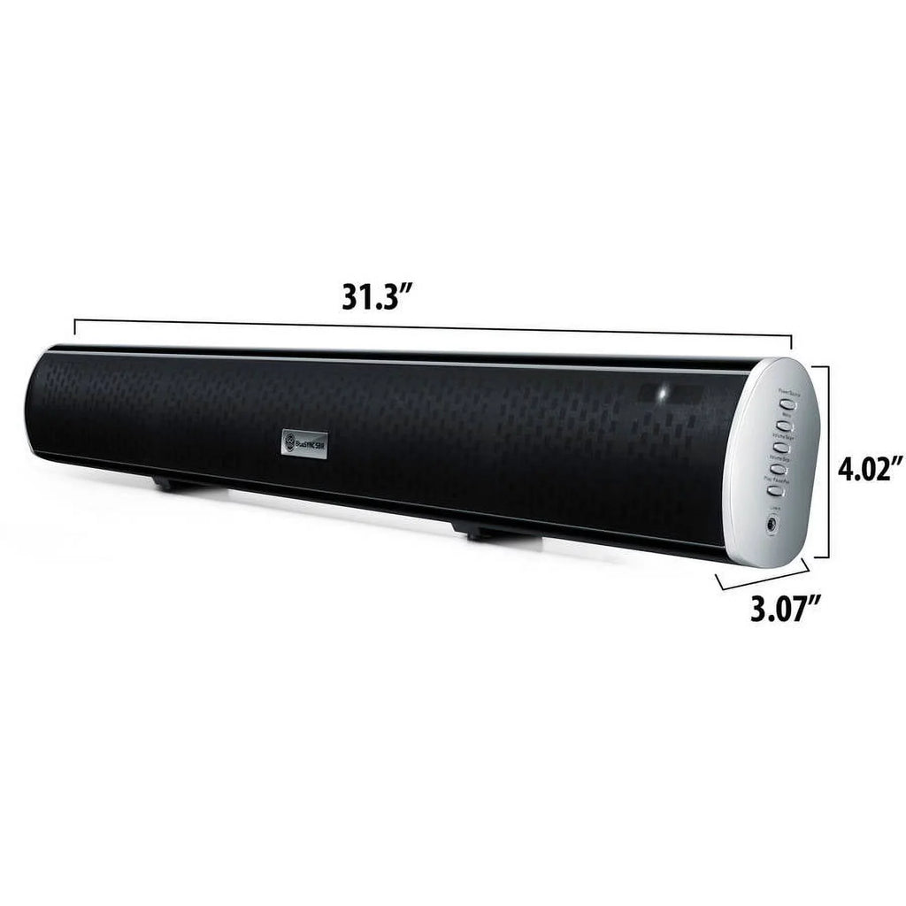 GOgroove Bluetooth 2.1 Sound Bar Home Theater Speaker with Internal Subwoofer & Wall Mounting Kit - Works With  , Samsung ,  , Sony and More  , 4K , & Smart TVs