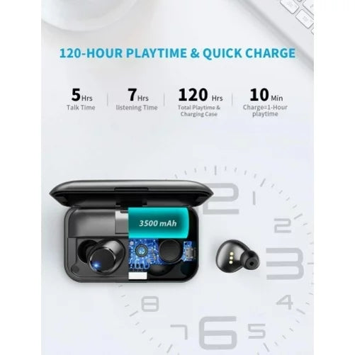 Wireless Earphones  Headphones True Stereo Earbuds w Mic Charging Case  for Samsung Galaxy A30s    5G  5G  A10s A10e A03s A02s  - Sonim   - Sony Xperia 1
