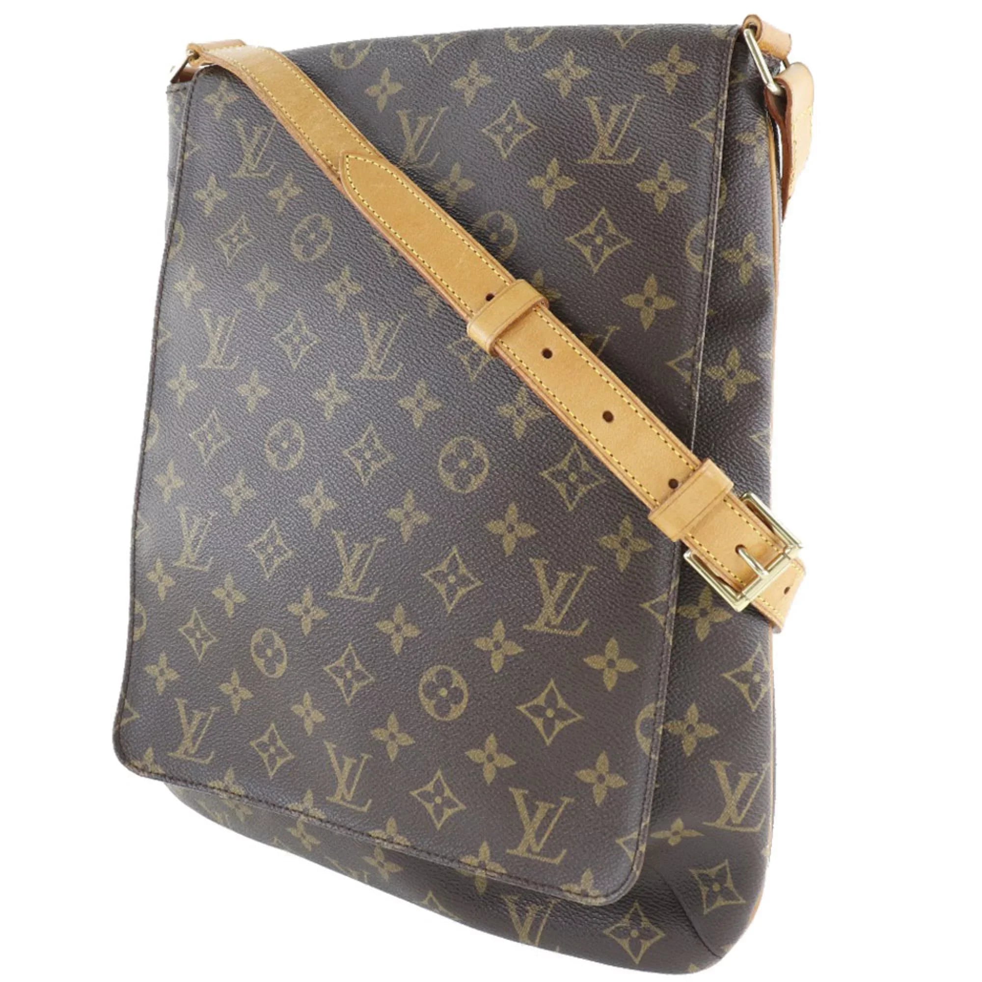 Pre-Owned   Louis Vuitton Musette  Monogram Canvas Brown  Women's Shoulder Bag (Fair)