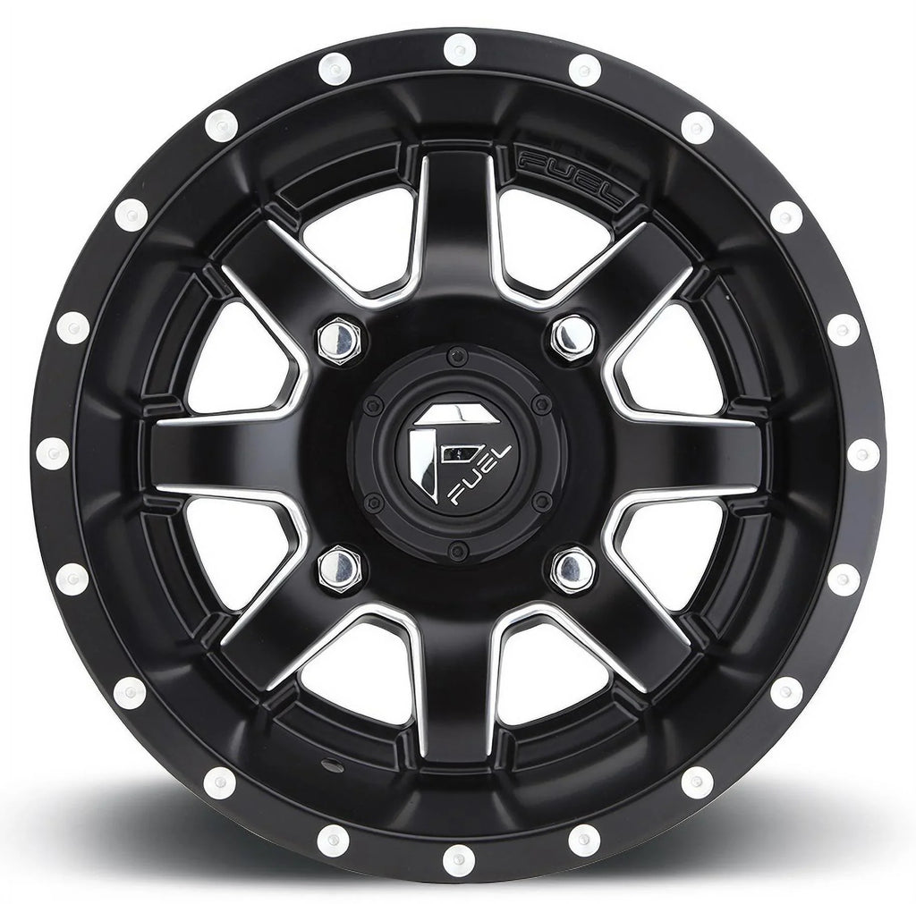 Fuel Maverick 15" Wheels Black 32" Warrior  Sticky Tires Can-Am Maverick  / Honda Pioneer 1000 / Talon