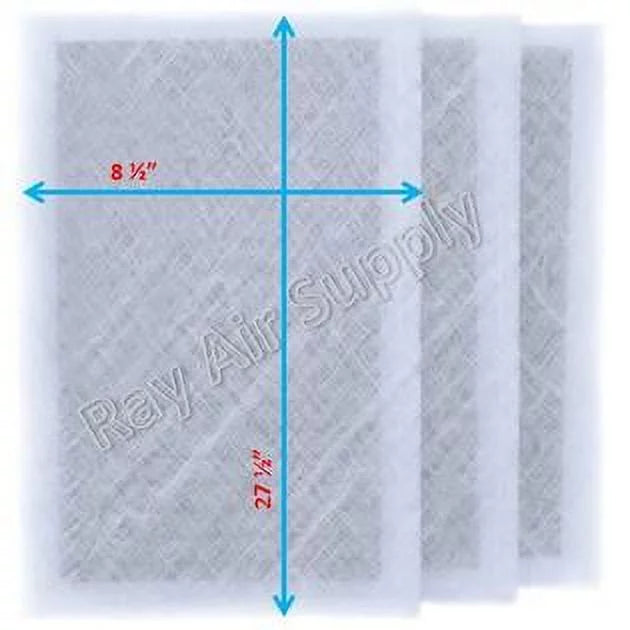 Dynamic Air Cleaner Replacement Filter Pads 10x30 Refills (3 Pack)