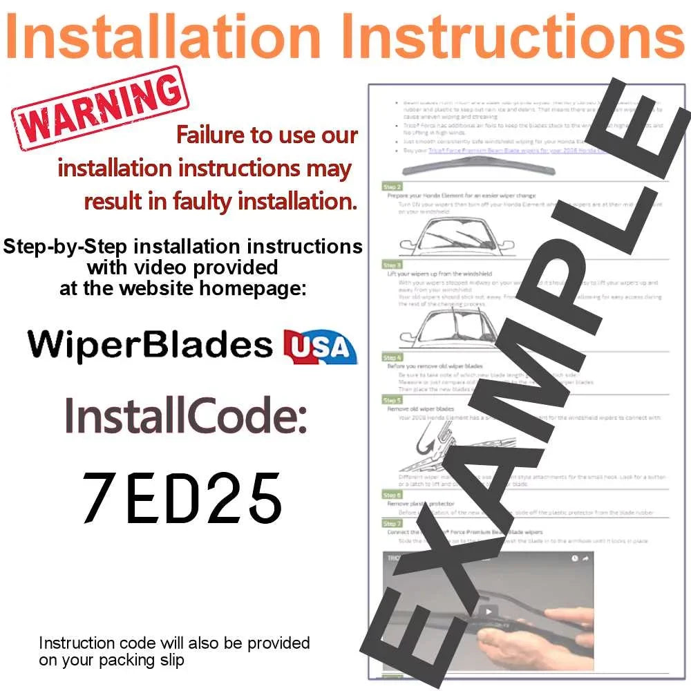 Performance Beam Wipers (Set of 2) fit with 2004 Kia Spectra
