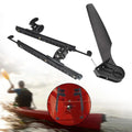 Kayak Rudder Kayak Foot Pegs Boat Tail Watercraft Rudder with Foot Brace Pedals for Fishing Boat Canoeing Marine Accessories